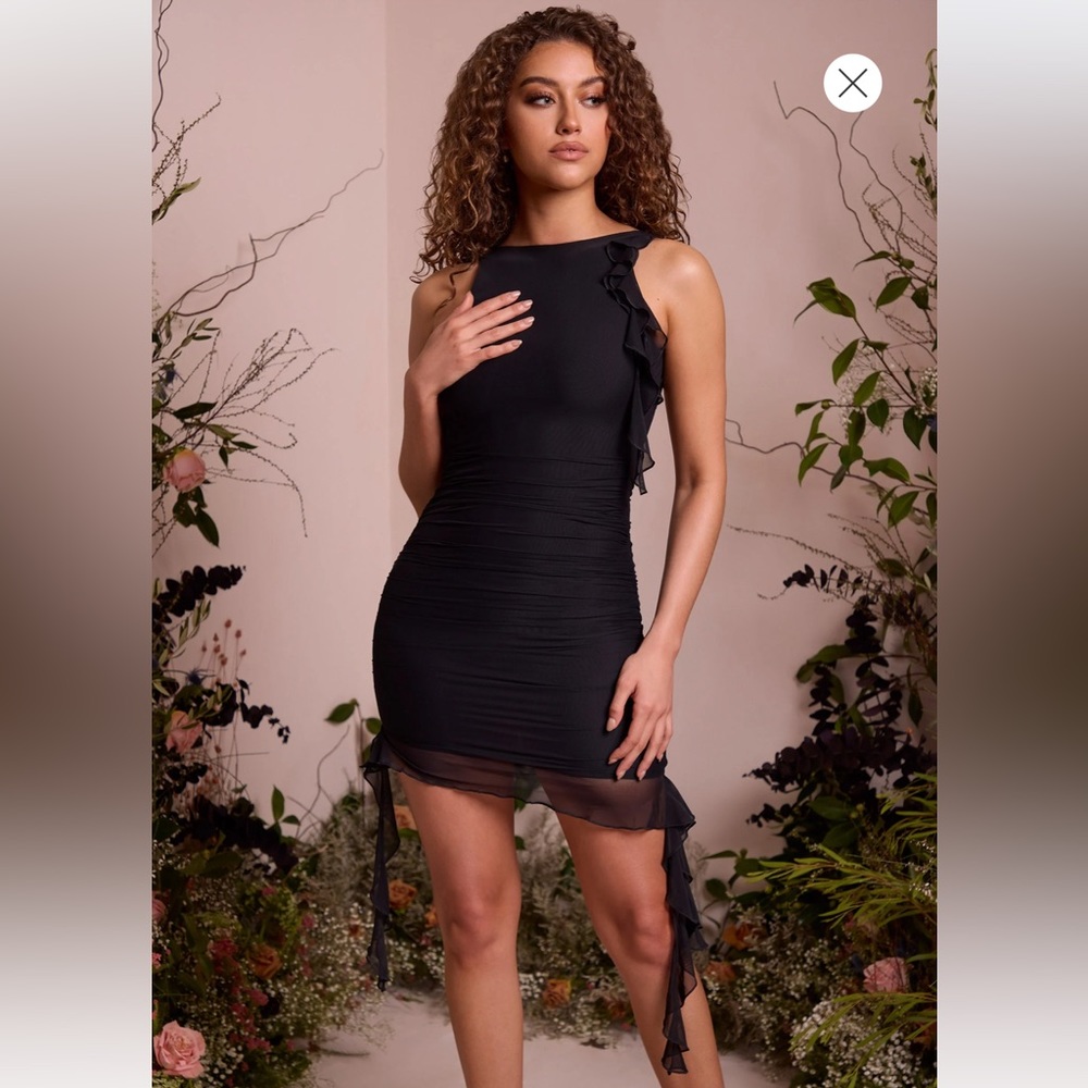 Oh Polly backless ruffle dress